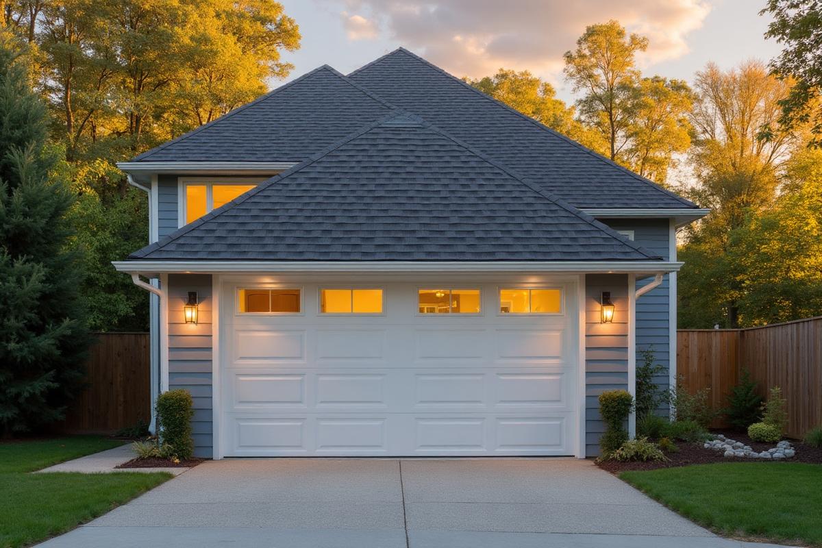 Beautiful insulated garage door installation in Littleton, MA